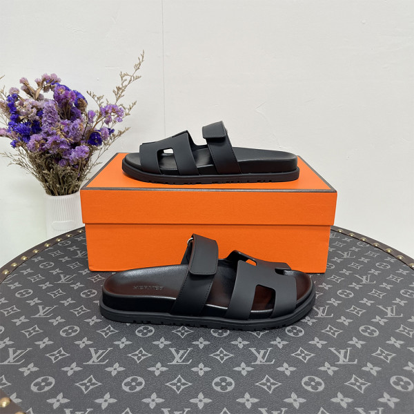 Hermes, Chypre, Women's Sandal, Black