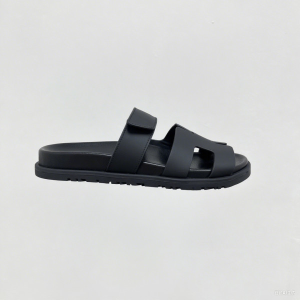 Hermes, Chypre, Women's Sandal, Black