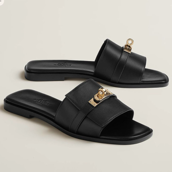 Hermes, Giulia, Women's Slipper, Black
