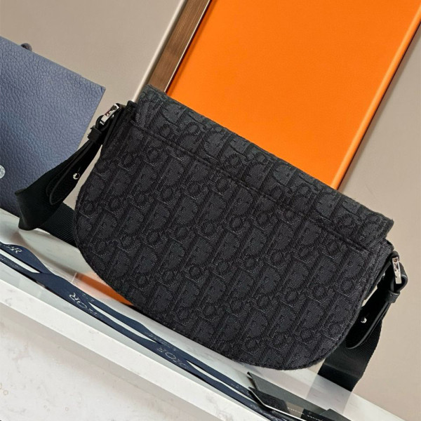 Christian Dior, Saddle, Unisex Bag, Black