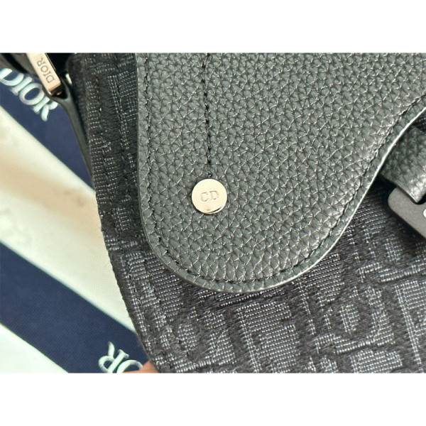Christian Dior, Saddle, Unisex Bag, Black
