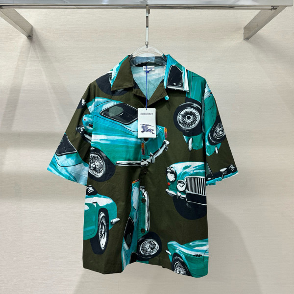Burberry, Men's Shirt, Green