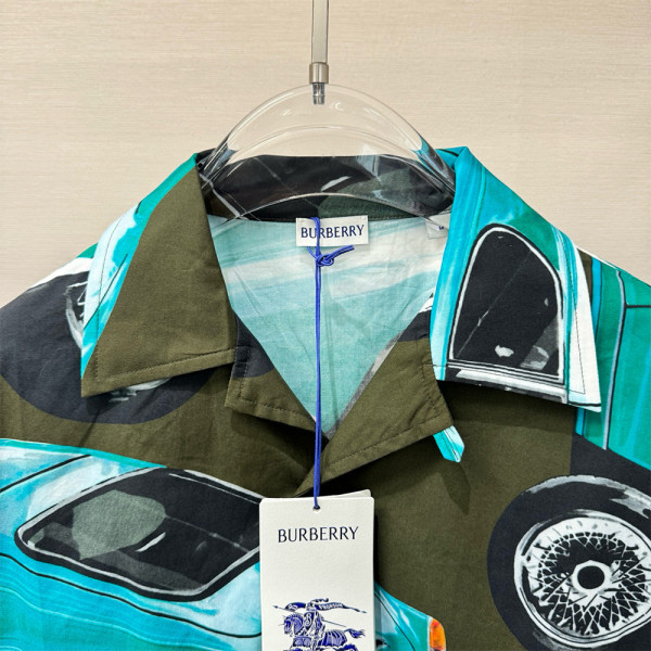 Burberry, Men's Shirt, Green