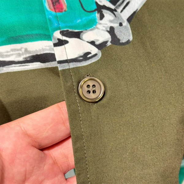 Burberry, Men's Shirt, Green