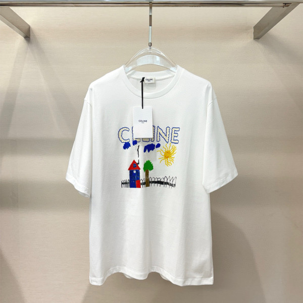 Celine, Men's T-Shirt, White