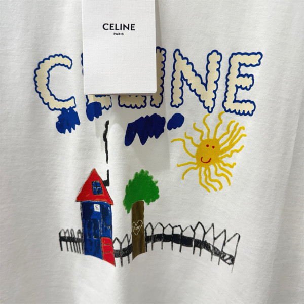 Celine, Men's T-Shirt, White