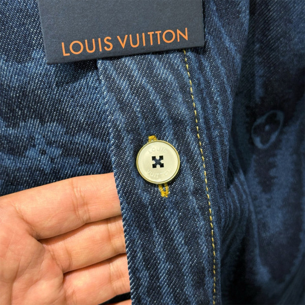 Louis Vuitton, Men's Shirt, Blue