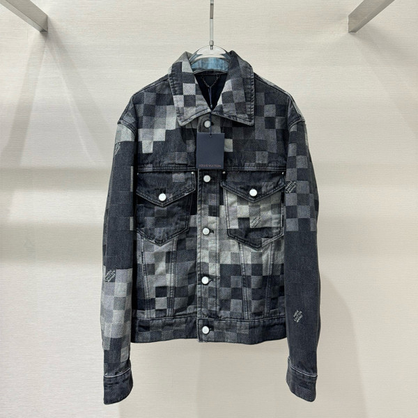 Louis Vuitton, Heren Denim Jas, Zwart