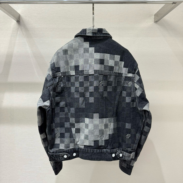 Louis Vuitton, Heren Denim Jas, Zwart