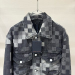 Louis Vuitton, Heren Denim Jas, Zwart