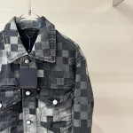 Louis Vuitton, Heren Denim Jas, Zwart