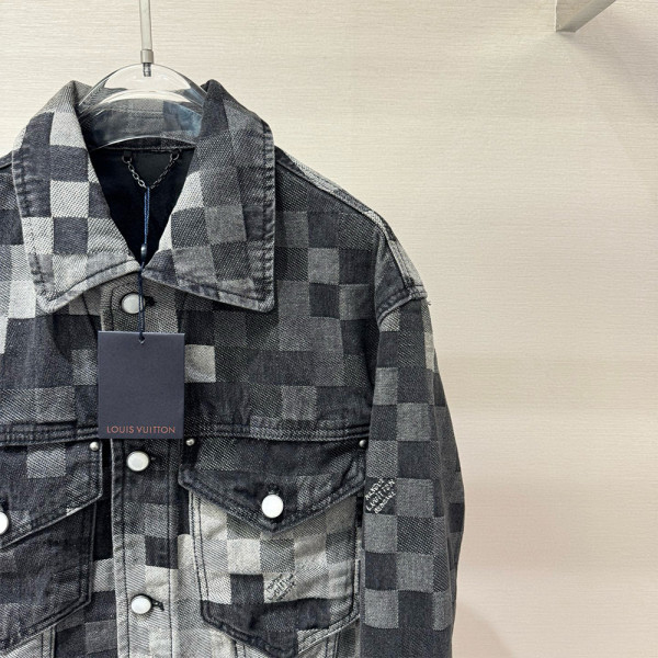 Louis Vuitton, Heren Denim Jas, Zwart