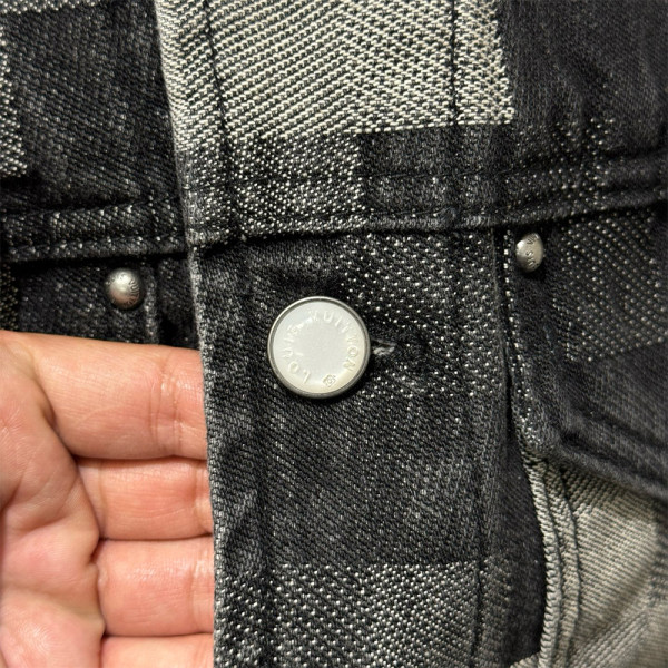 Louis Vuitton, Heren Denim Jas, Zwart