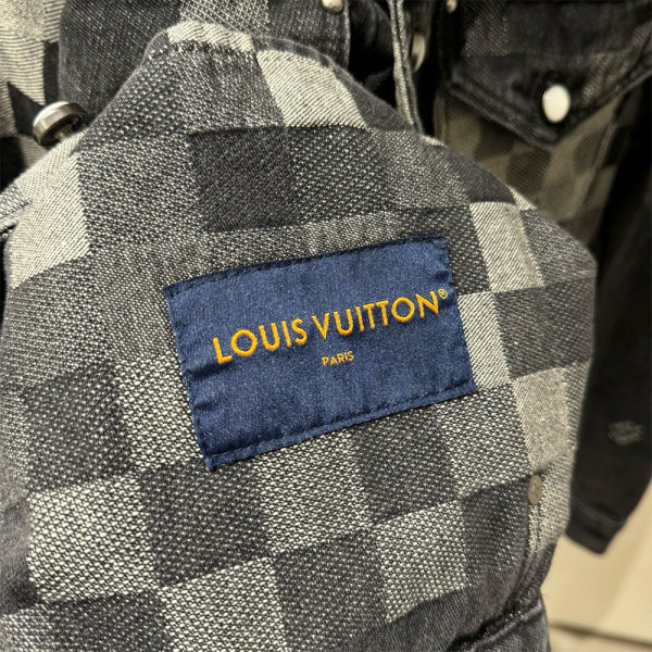 Louis Vuitton, Heren Denim Jas, Zwart
