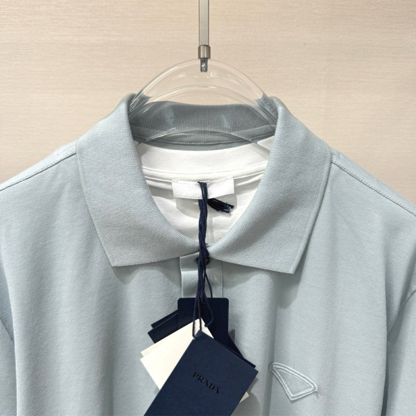 Prada, Men's Polo, Blue