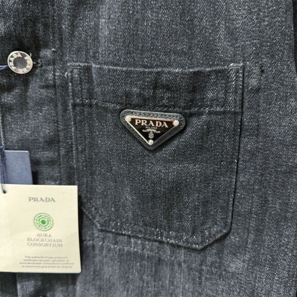 Prada, Men's Shirt, Black