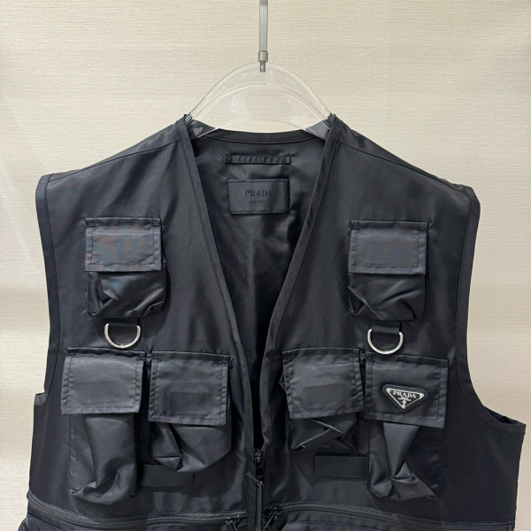 Prada, Heren Bodywarmer, Zwart