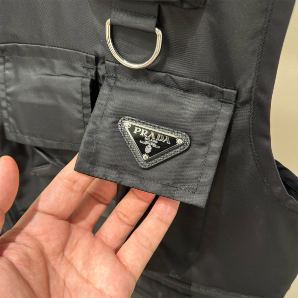 Prada, Heren Bodywarmer, Zwart
