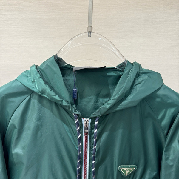 Prada, Re-Nylon, Men's Jacket, Green