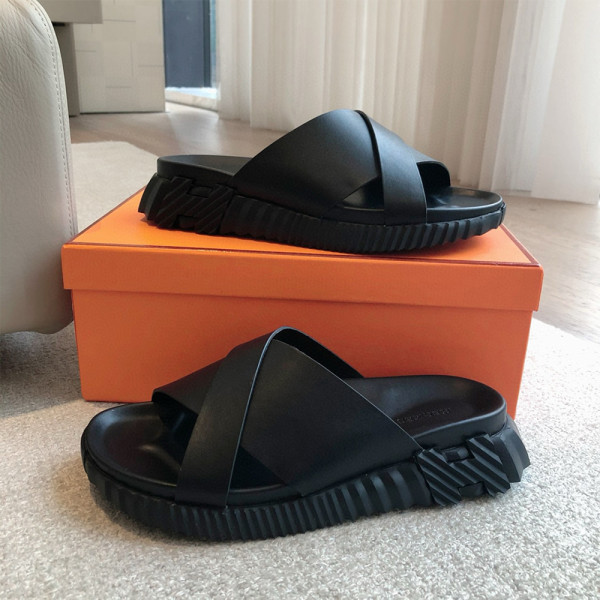 Hermes, Men's Slipper, Black