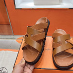 Hermes, Kazimir, Men's Slipper, Camel