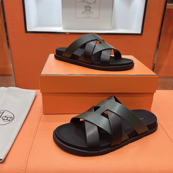 Hermes, Kazimir, Men's Slipper, Black