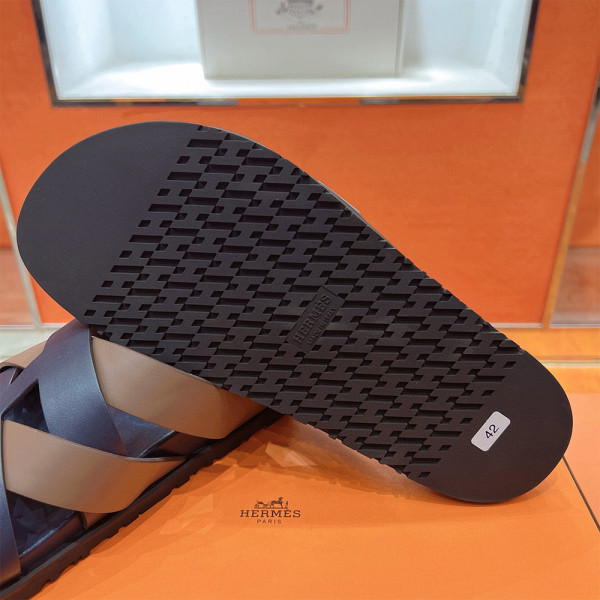 Hermes, Kazimir, Men's Slipper, Brown