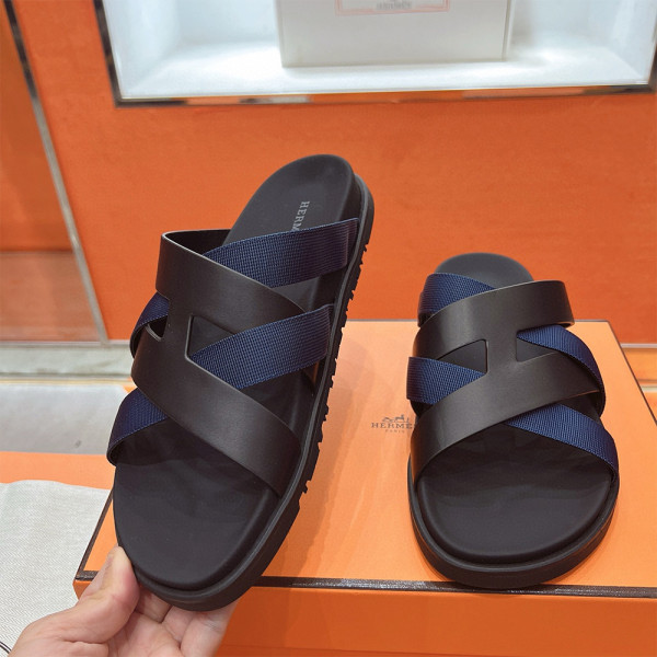 Hermes, Kazimir, Men's Slipper, Navy