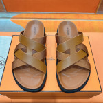 Hermes, Kazimir, Men's Slipper, Camel