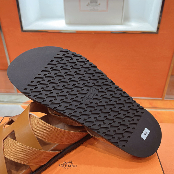 Hermes, Kazimir, Men's Slipper, Camel