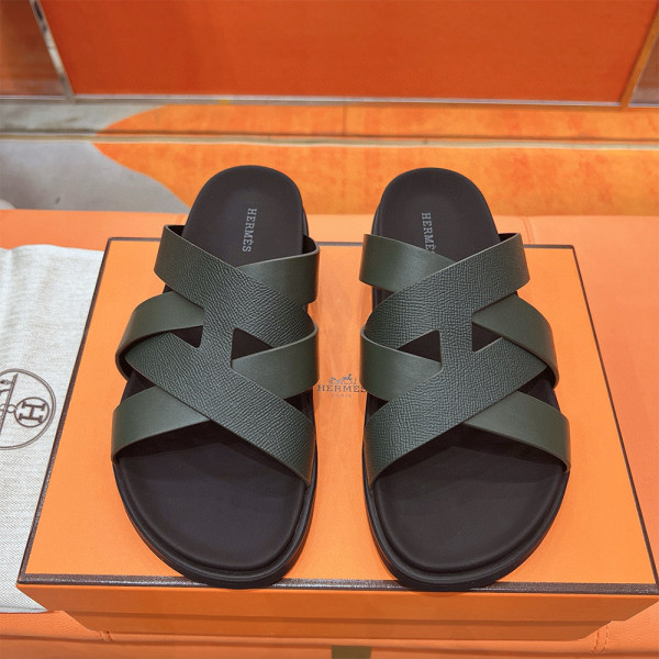 Hermes, Kazimir, Men's Slipper, Green
