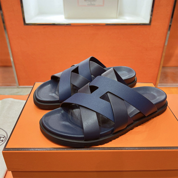 Hermes, Kazimir, Men's Slipper, Navy