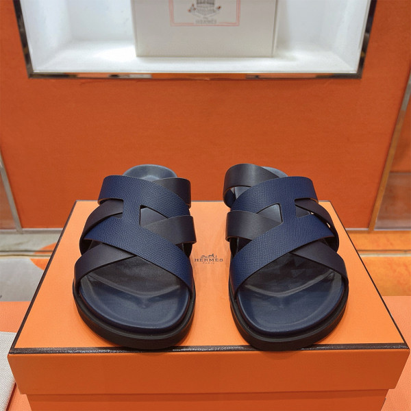 Hermes, Kazimir, Men's Slipper, Navy