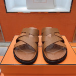 Hermes, Kazimir, Men's Slipper, Camel