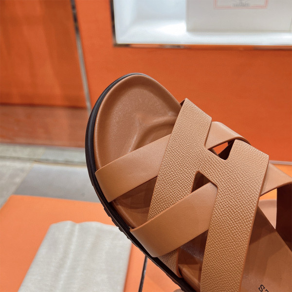 Hermes, Kazimir, Men's Slipper, Camel