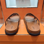 Hermes, Kazimir, Men's Slipper, Camel