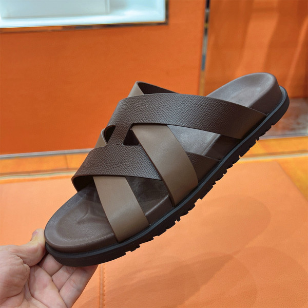 Hermes, Kazimir, Men's Slipper, Brown