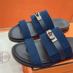 Hermes, Jackson, Men's Slipper, Navy