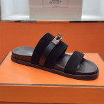 Hermes, Jackson, Men's Slipper, Black