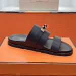 Hermes, Jackson, Men's Slipper, Black