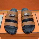 Hermes, Jackson, Men's Slipper, Brown