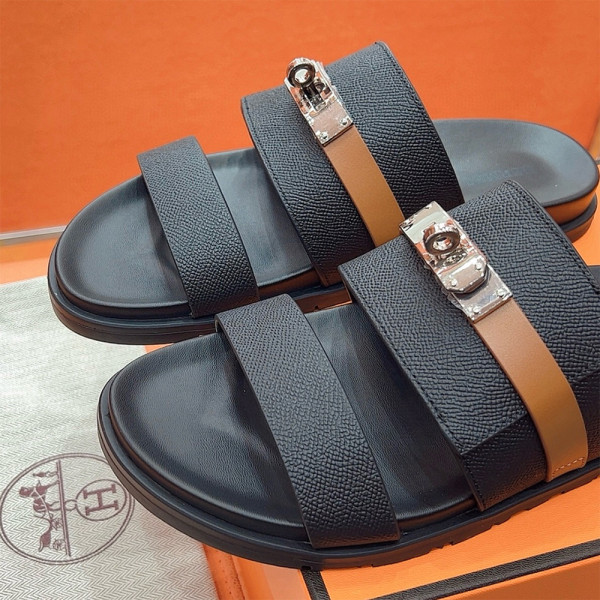 Hermes, Jackson, Men's Slipper, Black