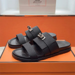 Hermes, Jackson, Men's Slipper, Black