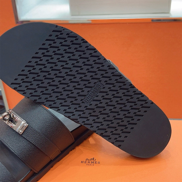 Hermes, Jackson, Men's Slipper, Black
