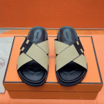 Hermes, Women's Slipper, Khaki