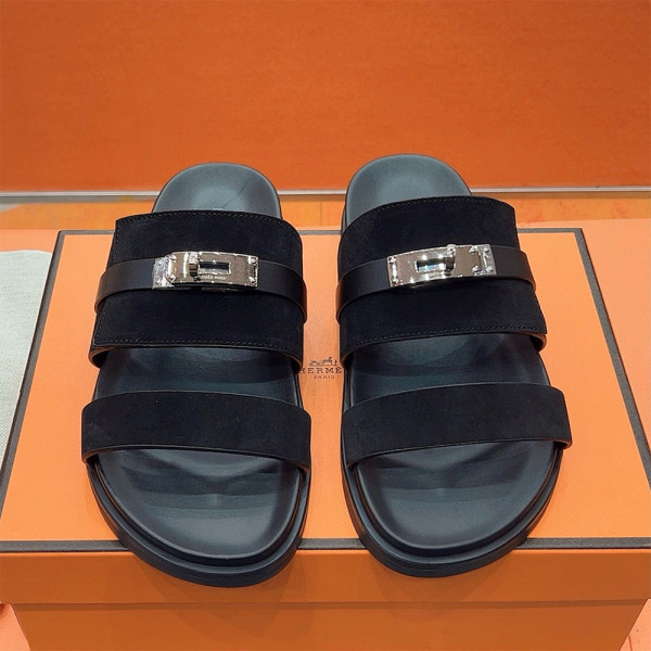 Hermes, Jackson, Women's Slipper, Black