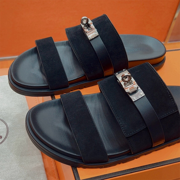 Hermes, Jackson, Women's Slipper, Black