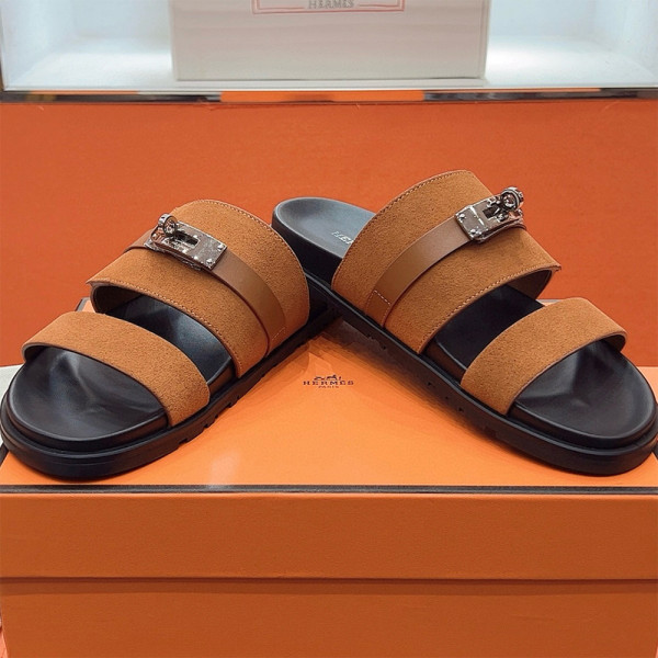 Hermes, Jackson, Women's Slipper, Brown