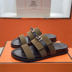 Hermes, Jackson, Women's Slipper, Khaki