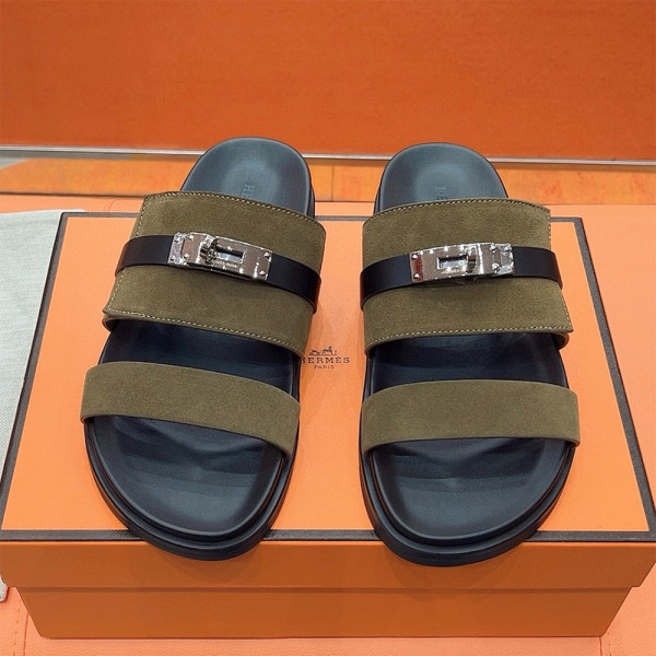 Hermes, Jackson, Women's Slipper, Khaki